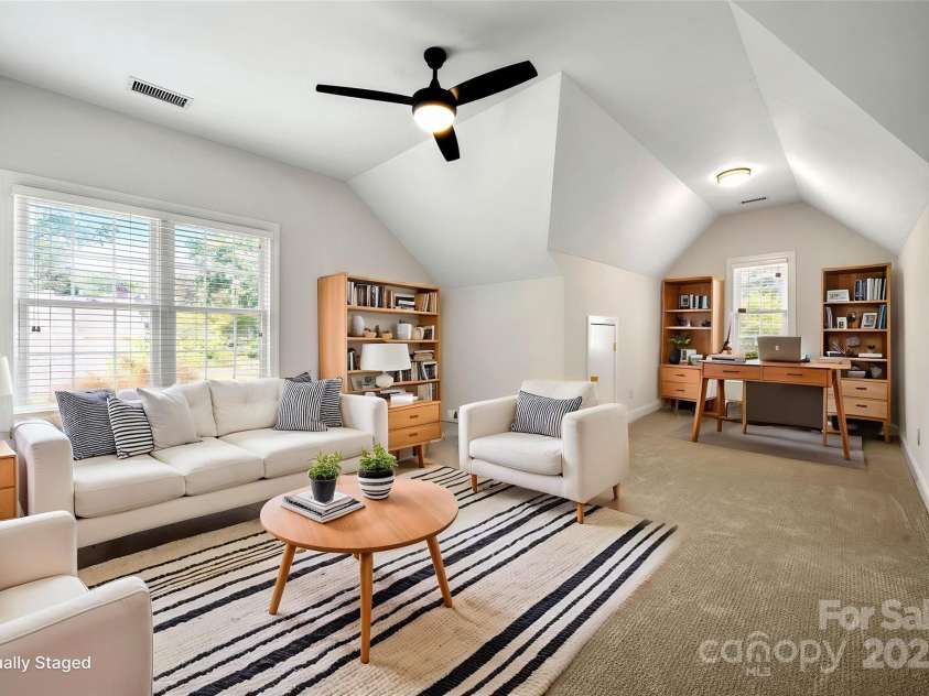 6201 Creola Road, Charlotte, NC 28270.  MLS# CAR4247249, YatesRealty ID 9093. Virtually Staged- Bonus room