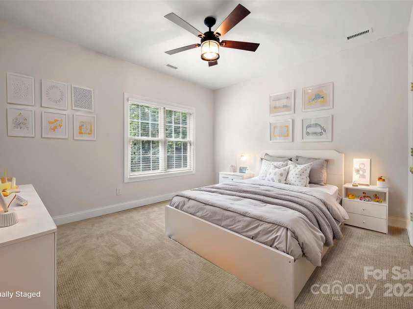 6201 Creola Road, Charlotte, NC 28270.  MLS# CAR4247249, YatesRealty ID 9093. Virtually Staged - Second Bedroom