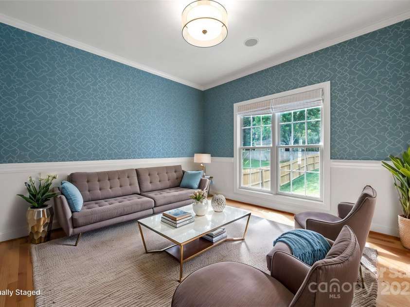 6201 Creola Road, Charlotte, NC 28270.  MLS# CAR4247249, YatesRealty ID 9093. Virtually Staged - Sitting Room or Second Office