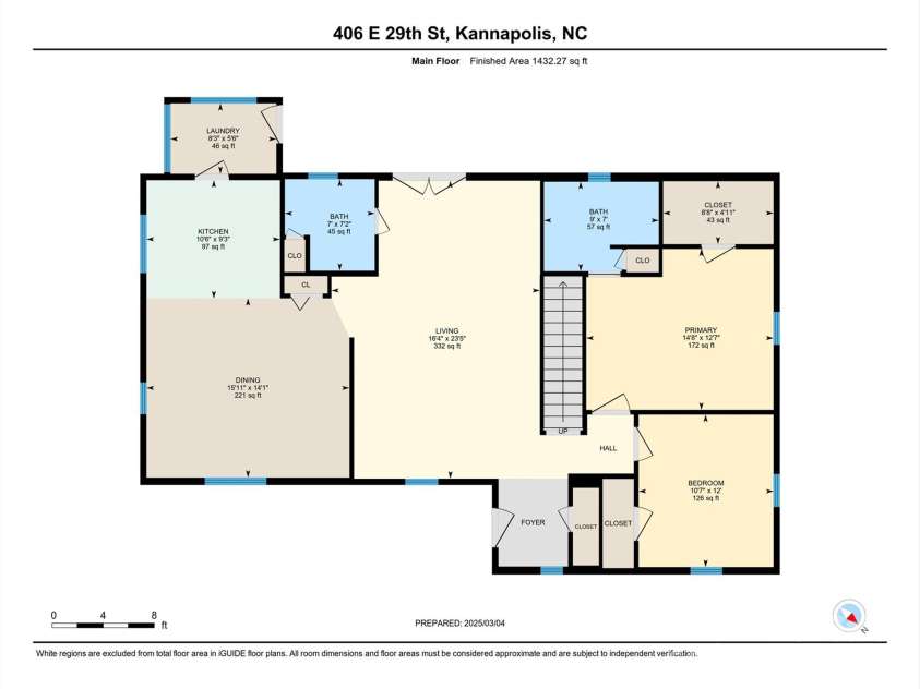 406 29th Street, Kannapolis, NC 28083.  MLS# CAR4228931, YatesRealty ID 9096. 