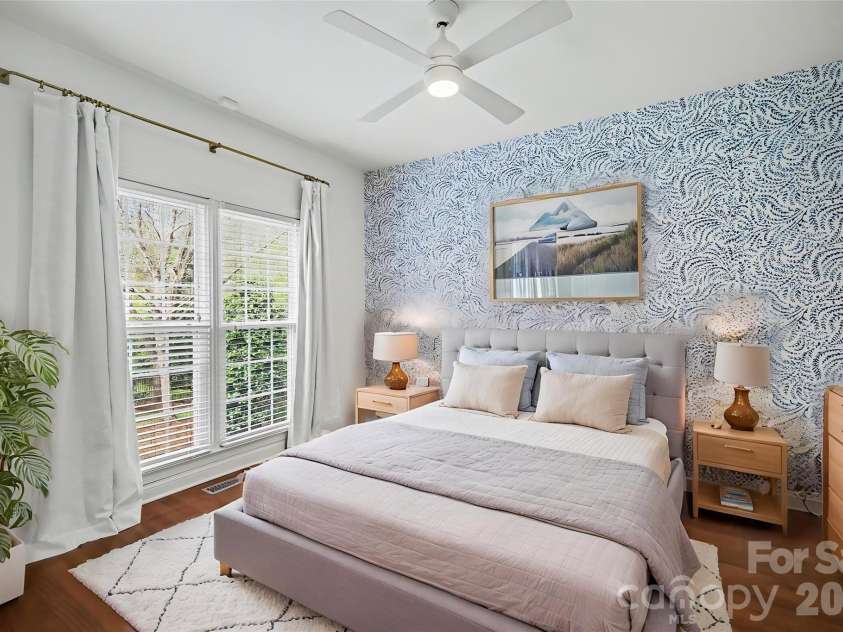 8904 Magnolia Heights Court, Charlotte, NC 28270.  MLS# CAR4362785, YatesRealty ID 9097. Main level bedroom *Virtually Staged*