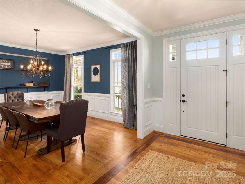 76 King Heights Drive, Fletcher, NC 28732.  MLS# CAR4245183, YatesRealty ID 9099. Dining room and entry way