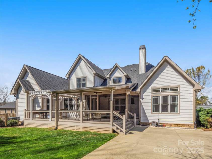 76 King Heights Drive, Fletcher, NC 28732.  MLS# CAR4245183, YatesRealty ID 9099. Rear of home