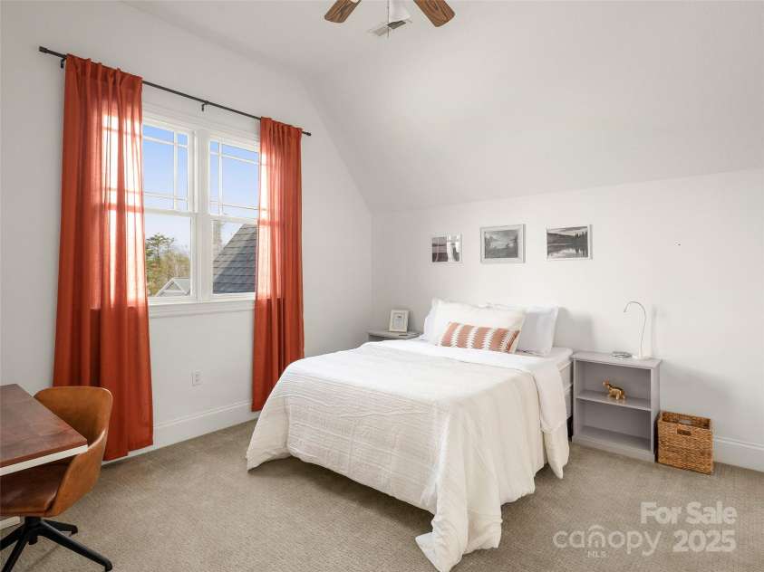 76 King Heights Drive, Fletcher, NC 28732.  MLS# CAR4245183, YatesRealty ID 9099. Upstairs bedroom