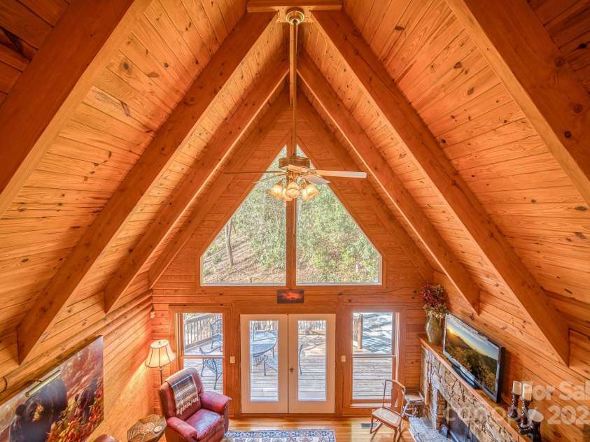 459 West Club Boulevard, Lake Toxaway, NC 28747.  MLS# CAR4220755, YatesRealty ID 911. View from loft