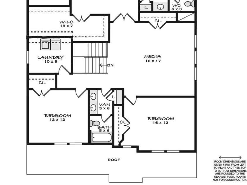 172 Longleaf Drive, Mooresville, NC 28117.  MLS# CAR4215780, YatesRealty ID 9118. Upper Level Floorplan
