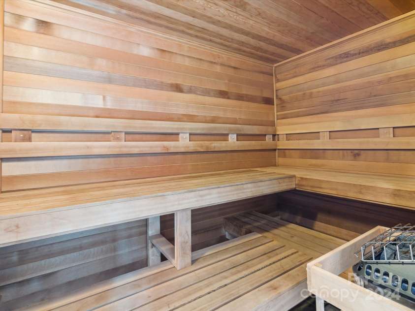 9044 Island Point Road, Charlotte, NC 28278.  MLS# CAR4135509, YatesRealty ID 912. Full Sauna directly off the home gym