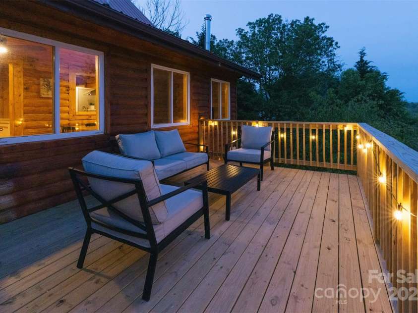 375 Sheppard Branch Road, Weaverville, NC 28787.  MLS# CAR4228322, YatesRealty ID 9134. New backyard deck
