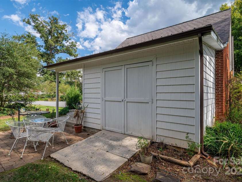 424 College Avenue, Newton, NC 28658.  MLS# CAR4189231, YatesRealty ID 9142. Utilty Storage