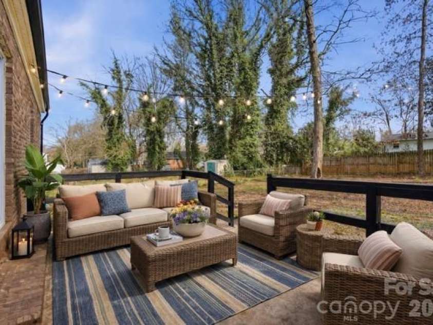 5236 Galway Drive, Charlotte, NC 28215.  MLS# CAR4354204, YatesRealty ID 9144. Virtually stage back porch