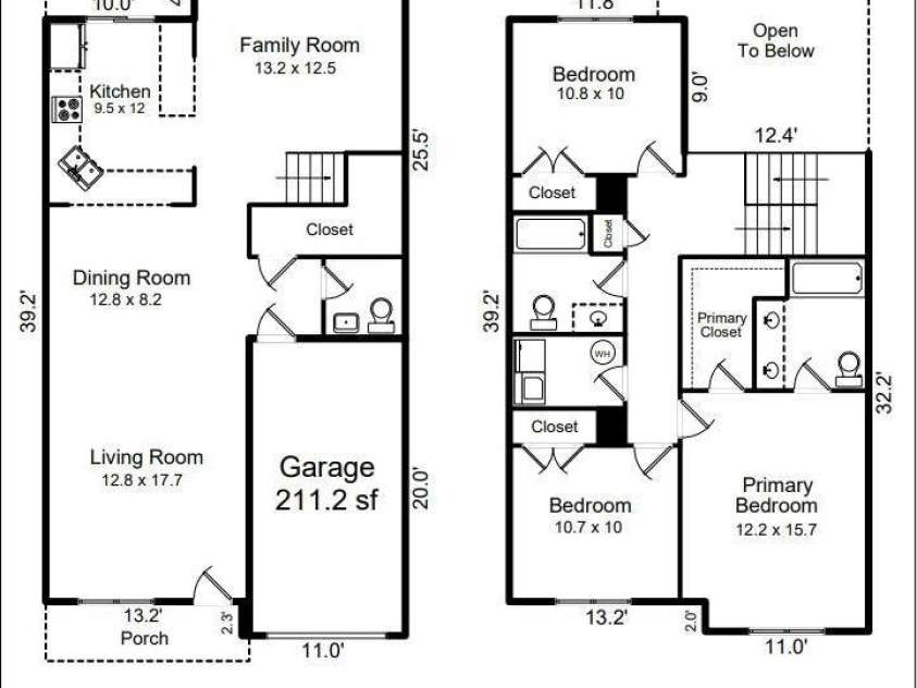 11907 Maria Ester Court, Charlotte, NC 28277.  MLS# CAR4222472, YatesRealty ID 9148. Measurements