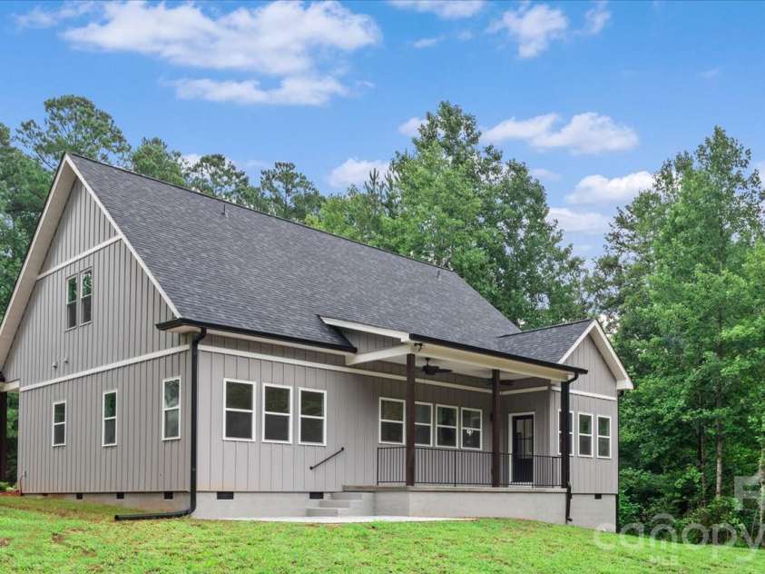 4435 Cornett Drive, Iron Station, NC 28080.  MLS# CAR4293184, YatesRealty ID 9172. Rear Porch/Backyard