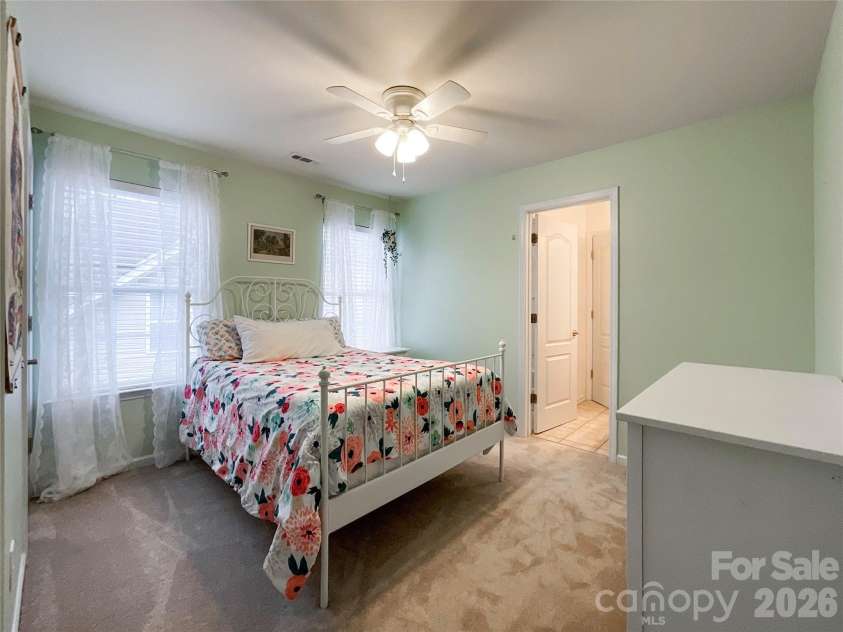 2005 Blue Iris Drive, Matthews, NC 28104.  MLS# CAR4350596, YatesRealty ID 9174. 3rd bedroom 