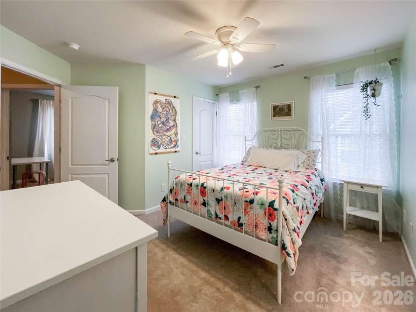 2005 Blue Iris Drive, Matthews, NC 28104.  MLS# CAR4350596, YatesRealty ID 9174. 3rd bedroom