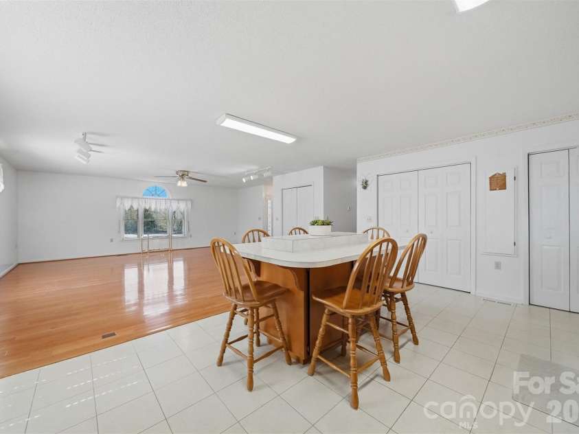 4716 Bert Huffman Drive, Granite Falls, NC 28630.  MLS# CAR4356442, YatesRealty ID 9177. Large open concept with kitch and living room 