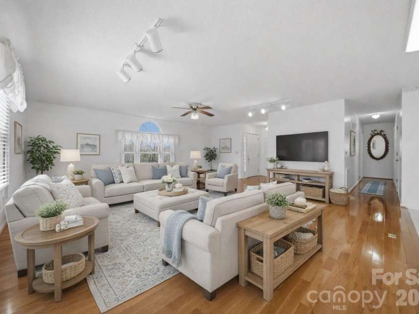 4716 Bert Huffman Drive, Granite Falls, NC 28630.  MLS# CAR4356442, YatesRealty ID 9177. VIRTUALLY STAGED LIVING ROOM 