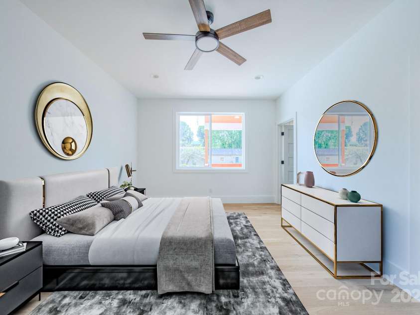 133 Grove Street, Asheville, NC 28801.  MLS# CAR4286313, YatesRealty ID 919. Virtually Staged First Floor Bedroom Suite