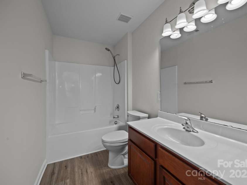7007 Church Wood Lane, Huntersville, NC 28078.  MLS# CAR4221058, YatesRealty ID 9208. Hall Bathroom