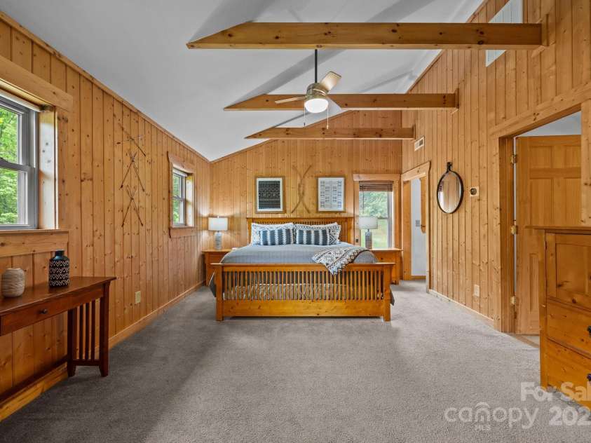 173 Mistletoe Park, Lake Lure, NC 28746.  MLS# CAR4252305, YatesRealty ID 9215. Third level primary suite