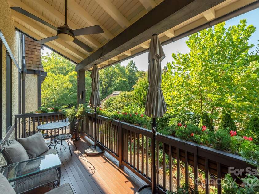 13 Fitzgerald Road, Black Mountain, NC 28711.  MLS# CAR4176177, YatesRealty ID 9244. Covered back porch.