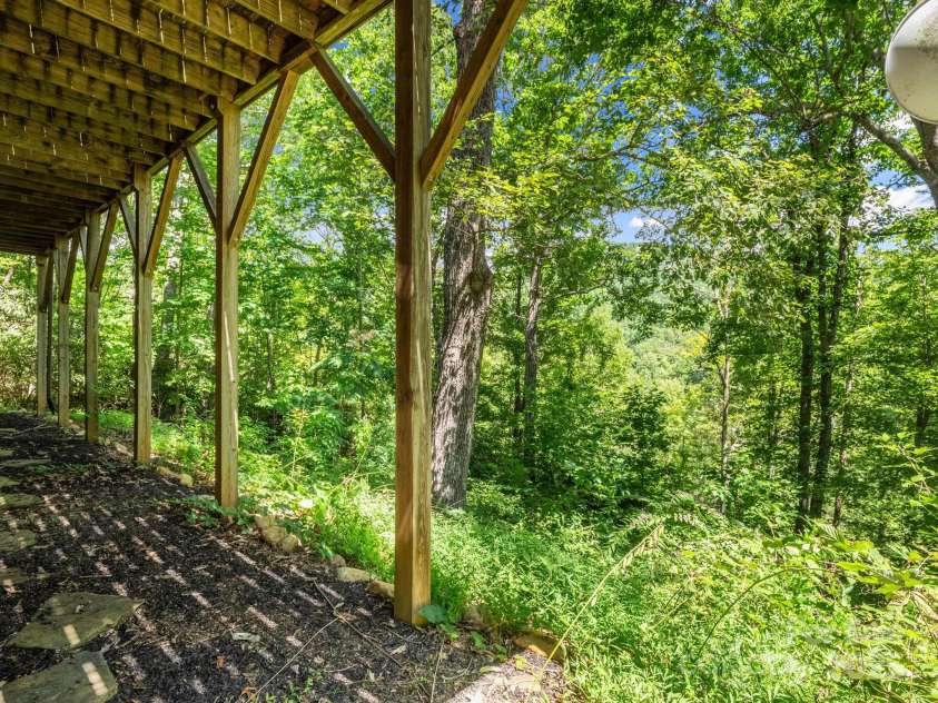 288 Long Ridge Road, Old Fort, NC 28762.  MLS# CAR4297306, YatesRealty ID 9246. Back Yard facing Lake George