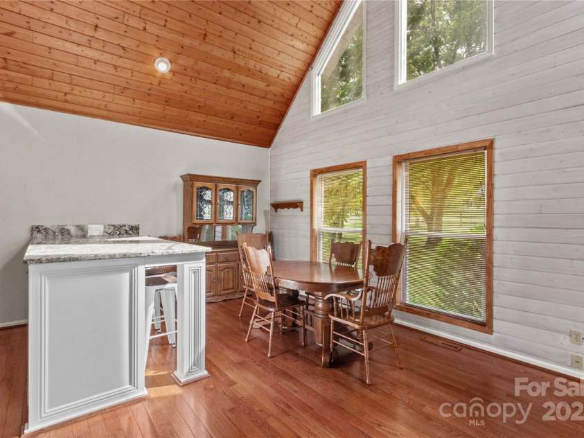 296 Hicks Creek Road, Troutman, NC 28166.  MLS# CAR4266143, YatesRealty ID 925. Light filled Dining Area