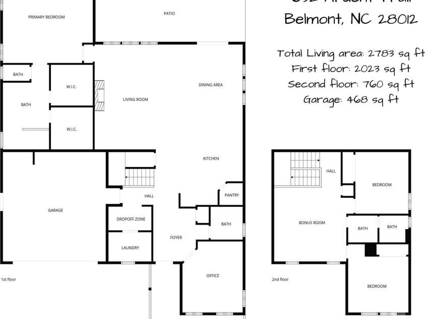 632 Ardent Trail, Belmont, NC 28012.  MLS# CAR4364110, YatesRealty ID 9263. 