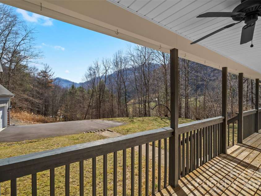 272 Paint Fork Road, Barnardsville, NC 28709.  MLS# CAR4225588, YatesRealty ID 9264. Covered Front Porch w/Mountain Views
