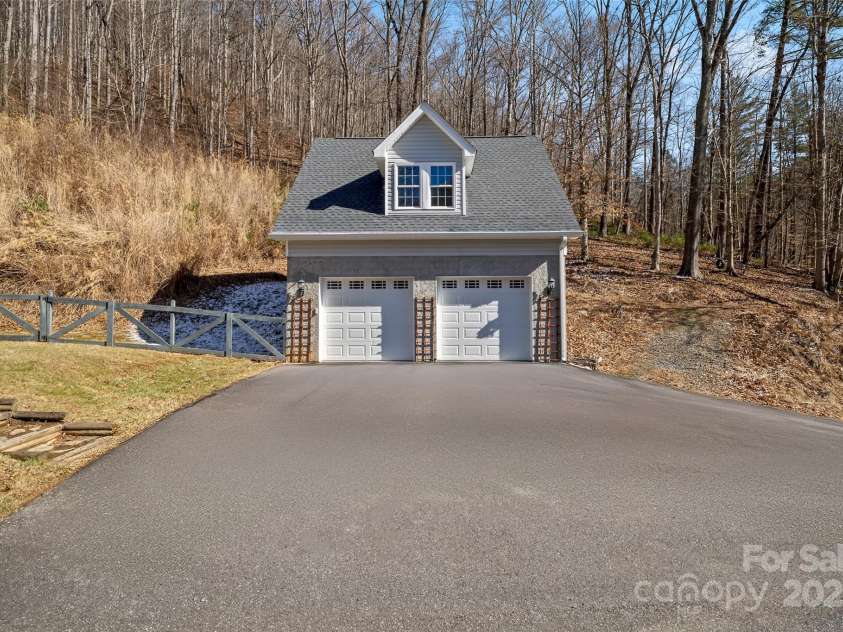 272 Paint Fork Road, Barnardsville, NC 28709.  MLS# CAR4225588, YatesRealty ID 9264. Detached 2-Car Garage w/a Finished Room Above