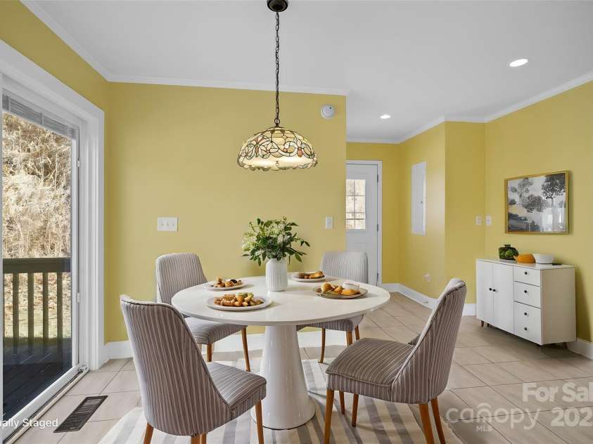 272 Paint Fork Road, Barnardsville, NC 28709.  MLS# CAR4225588, YatesRealty ID 9264. Dining Area-Virtually Staged