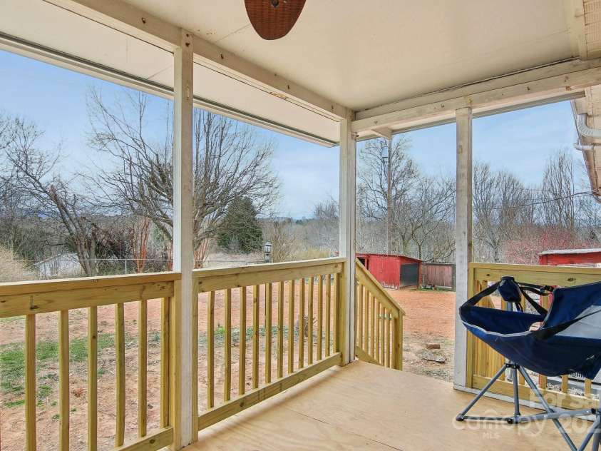 403 Crest Road, East Flat Rock, NC 28726.  MLS# CAR4230629, YatesRealty ID 9266. Back Deck
