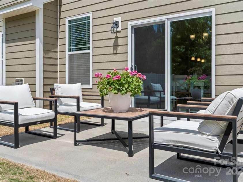 7039 Chrysanthemum Road, Lancaster, SC 29720.  MLS# CAR4249238, YatesRealty ID 9267. Back Patio