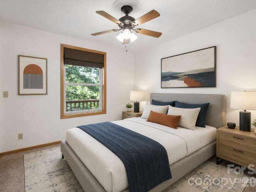 63 Independence Boulevard, Asheville, NC 28805.  MLS# CAR4347392, YatesRealty ID 9270. Virtually staged 2nd bedroom