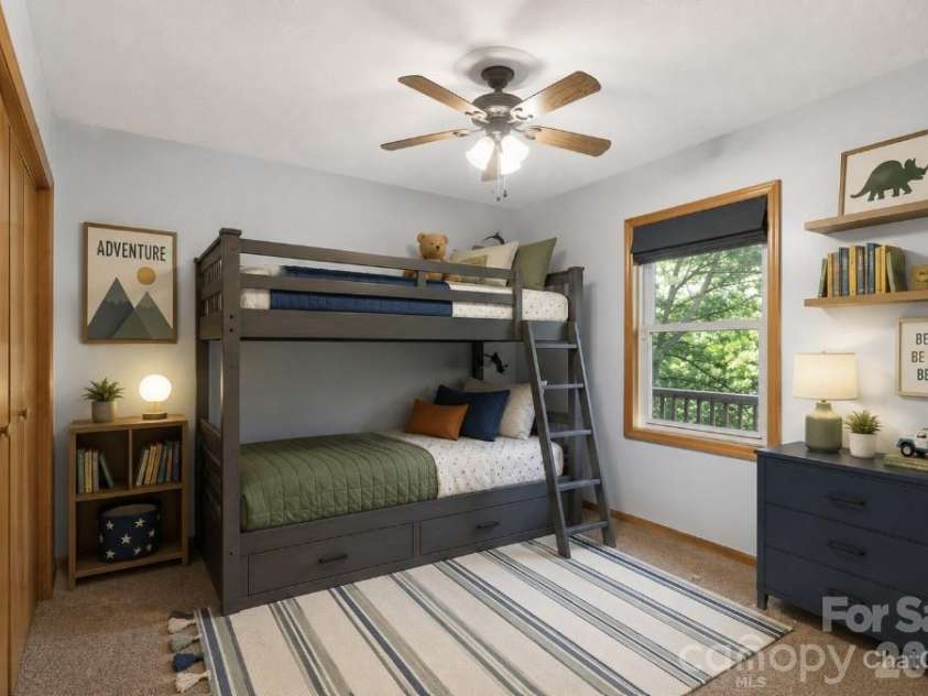 63 Independence Boulevard, Asheville, NC 28805.  MLS# CAR4347392, YatesRealty ID 9270. Virtually staged 3rd bedroom
