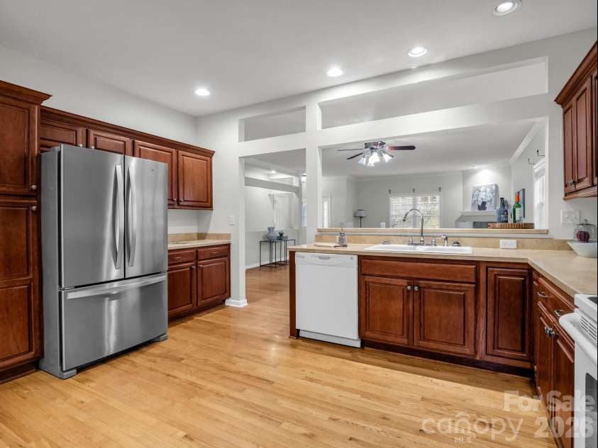 25 Coldwater Lane, Laurel Park, NC 28739.  MLS# CAR4350806, YatesRealty ID 9283. Large Kitchen with pass through into dining area.