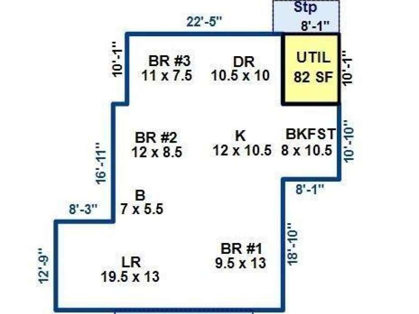 565 Neely Road, Brevard, NC 28712.  MLS# CAR4074647, YatesRealty ID 9297. Main Home Floorplan