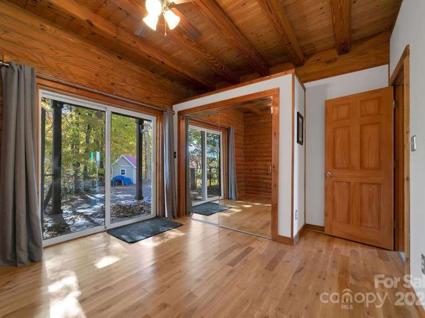 85 Ridge Road, Rosman, NC 28772.  MLS# CAR4314913, YatesRealty ID 9317. Bedroom 2 on Main Level