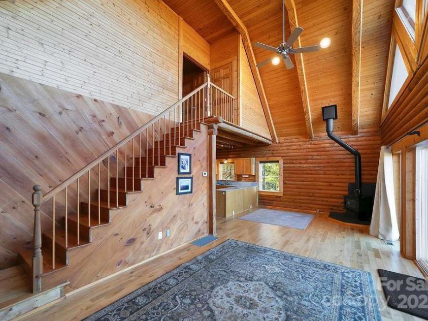 85 Ridge Road, Rosman, NC 28772.  MLS# CAR4314913, YatesRealty ID 9317. Lets Go Upstairs!