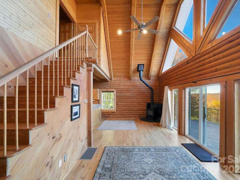 85 Ridge Road, Rosman, NC 28772.  MLS# CAR4314913, YatesRealty ID 9317. Living Room