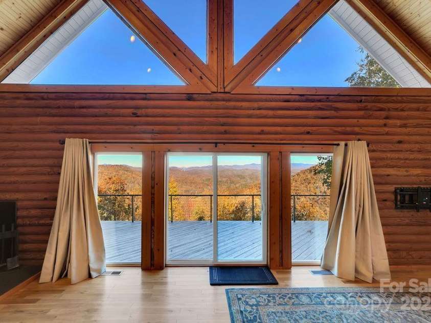 85 Ridge Road, Rosman, NC 28772.  MLS# CAR4314913, YatesRealty ID 9317. View from Kitchen