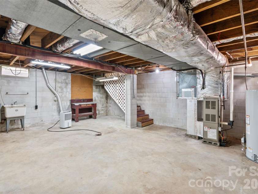 1 Clearbrook Road, Asheville, NC 28805.  MLS# CAR4355124, YatesRealty ID 9325. Basement
