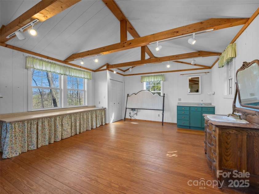 357 Rosewood Lane, Burnsville, NC 28714.  MLS# CAR4248403, YatesRealty ID 9328. Interior of bonus flex space