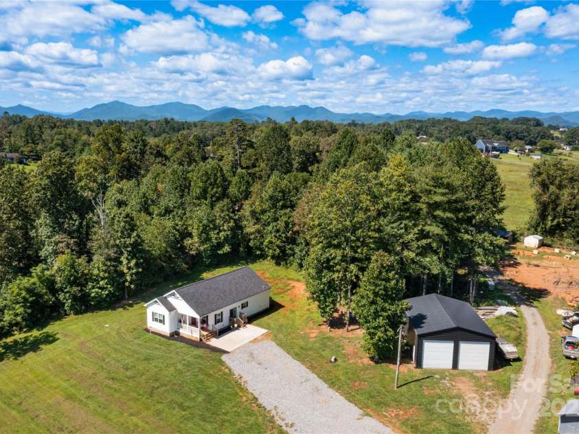 653 Mag Sluder Road, Alexander, NC 28701.  MLS# CAR4299475, YatesRealty ID 934. Aerial Photo
