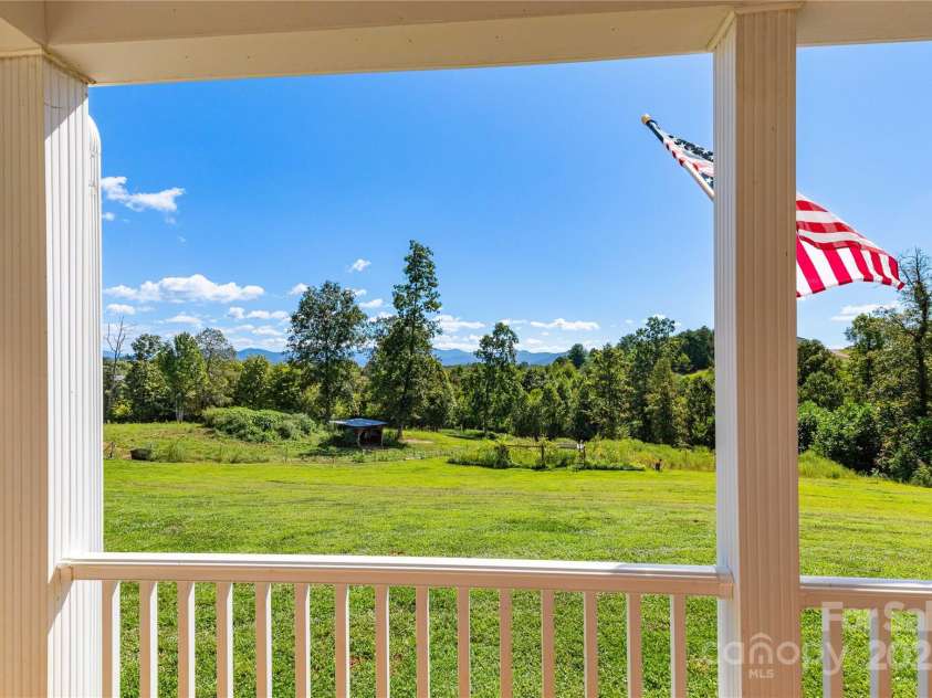 653 Mag Sluder Road, Alexander, NC 28701.  MLS# CAR4299475, YatesRealty ID 934. Mountain View from the front porch 