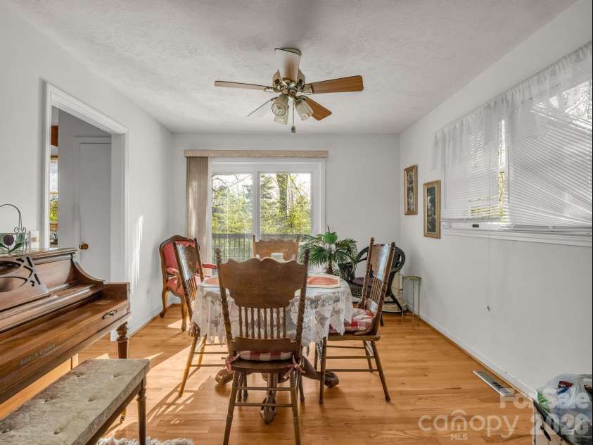 755 Mount Olivet Road, Zirconia, NC 28790.  MLS# CAR4336609, YatesRealty ID 9345. Dining room