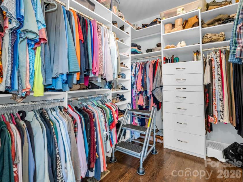 52 Old Spring Drive, Candler, NC 28715.  MLS# CAR4360930, YatesRealty ID 9363. Spacious primary closet