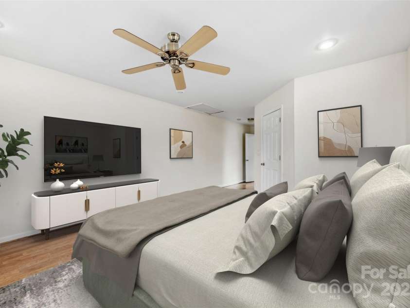 590 Main Street, Concord, NC 28027.  MLS# CAR4222529, YatesRealty ID 9367. Primary Bedroom Upper Level - Digitally Staged