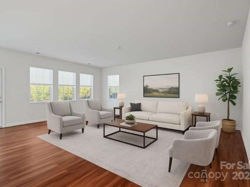 116 Van Gogh Trail, Mount Holly, NC 28120.  MLS# CAR4213955, YatesRealty ID 9371. Virtually Staged living room