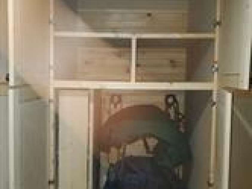 822 & 920 Preservation Trail, Columbus, NC 28722.  MLS# CAR4223854, YatesRealty ID 9386. Inside custom tack lockers