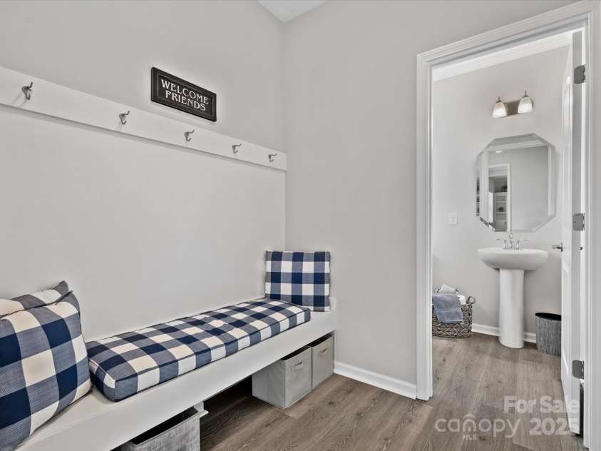 1503 Brooksland Place, Waxhaw, NC 28173.  MLS# CAR4213626, YatesRealty ID 9415. 1st floor mud room off garage and 1st floor half bath